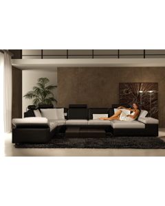 Canapé d'angle contemporain en cuir ULUEGO